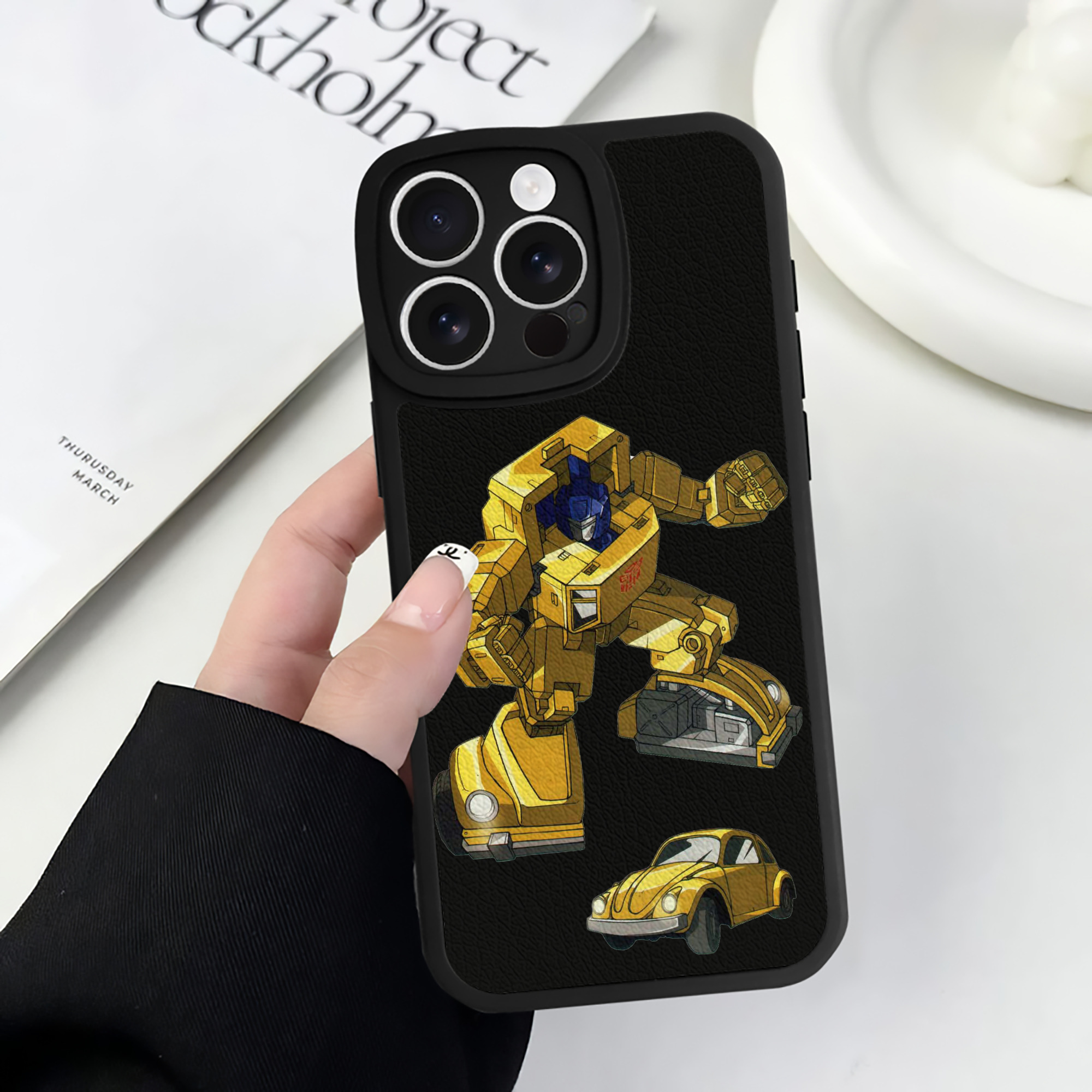 （画像用）  【iPhone 16シリーズ対応】シリコンスマホケース（レザー調） 材質：シリコン